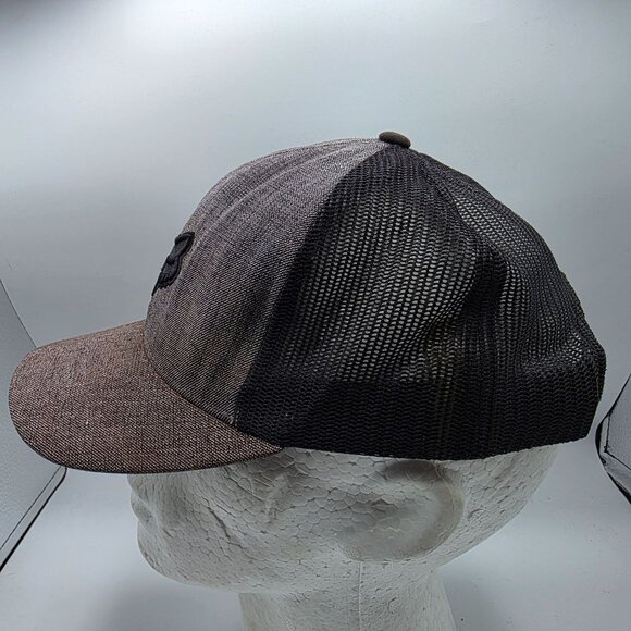 Fox Racing Mutts Up Mens Gray Black Trucker Hat Adjustable Snapback Motorcycles - Picture 2 of 9